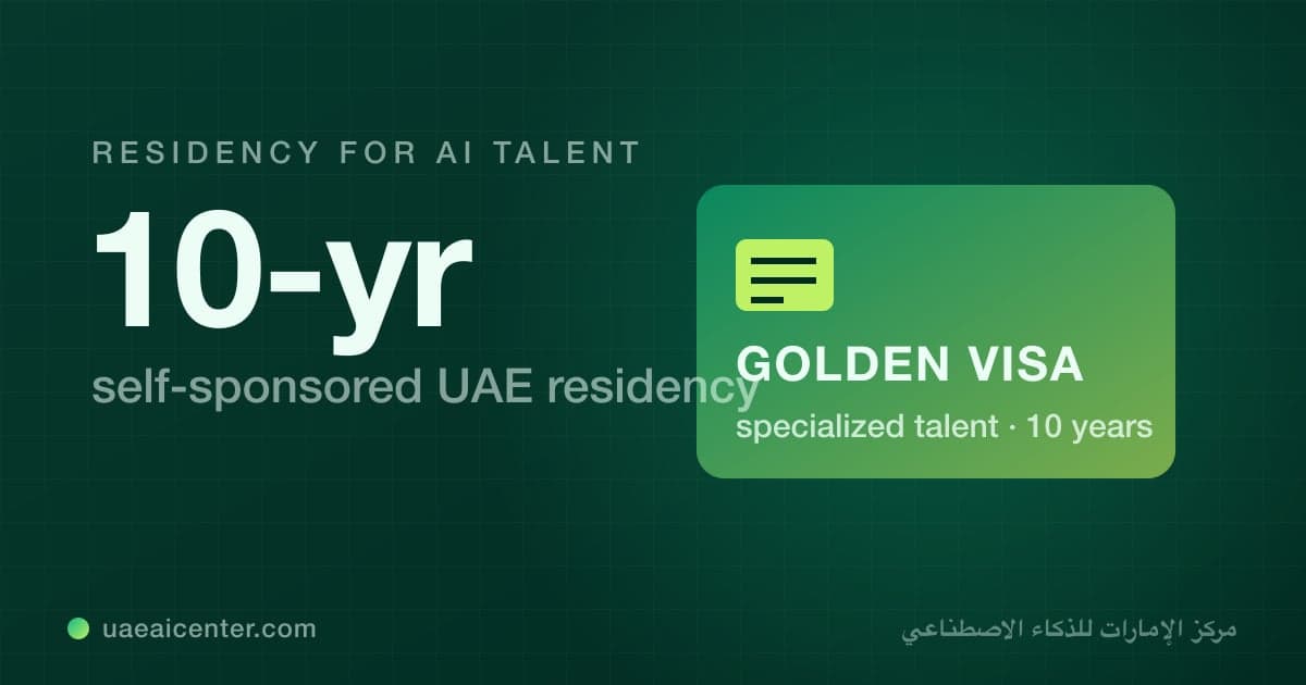 UAE Golden Visa for AI Professionals: The 2026 Guide